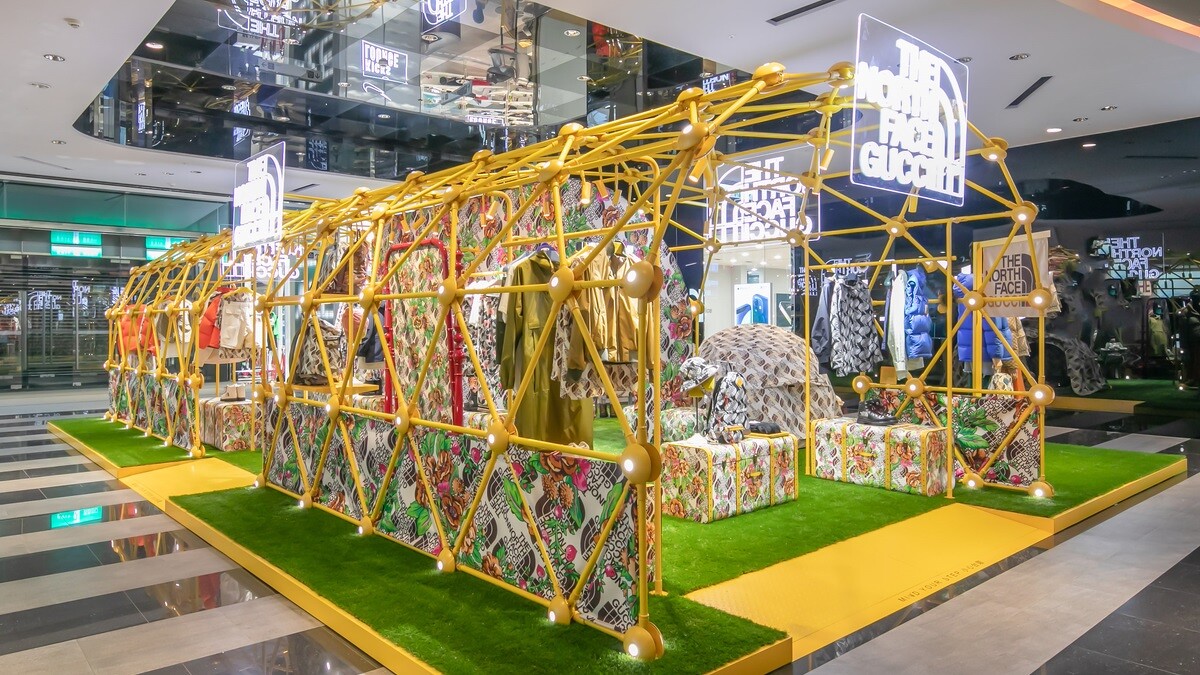 Gucci X The North Face聯名系列快閃店