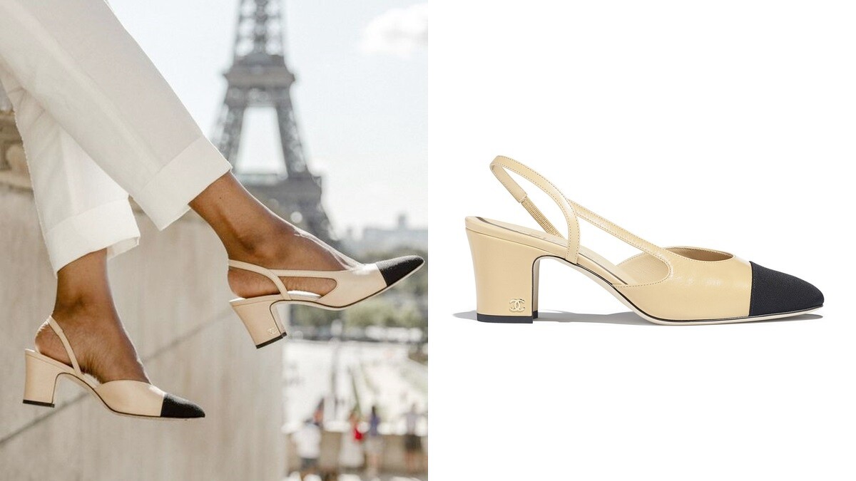 Chanel經典雙色鞋