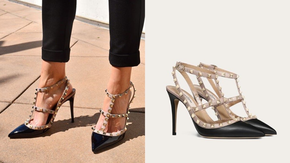 Valentino Rockstud鉚釘高跟鞋