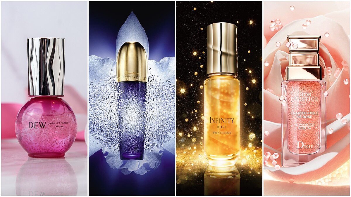 精華液中的微晶球、微導膠囊作用是什麼？５款「泡泡瓶保養」熱話題，讓肌膚美得冒泡！