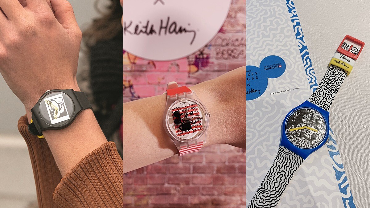 Swatch X Disney Mickey Mouse X Keith Haring聯名系列共推出3款手錶