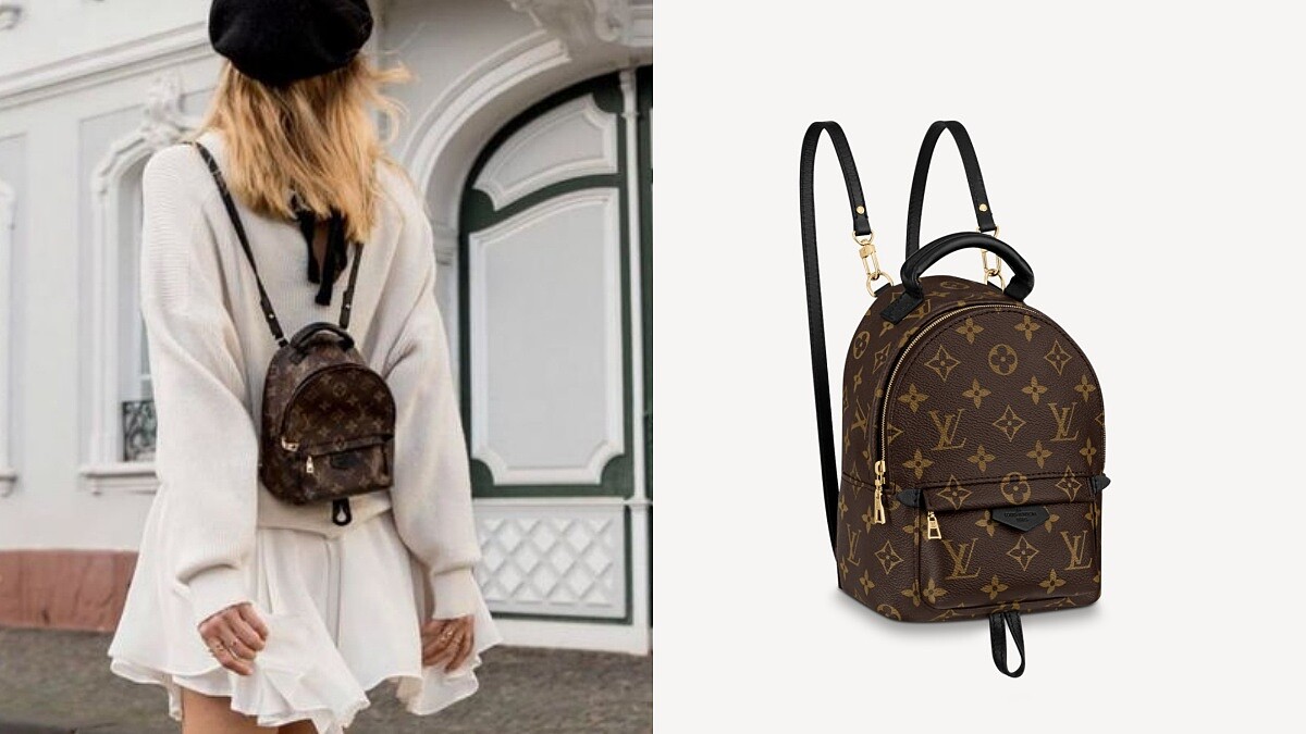 LV 老花後背包Palm Springs Mini，NT68,000