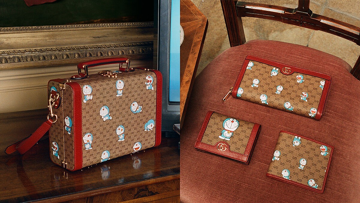Gucci X 哆啦A夢聯名系列包包