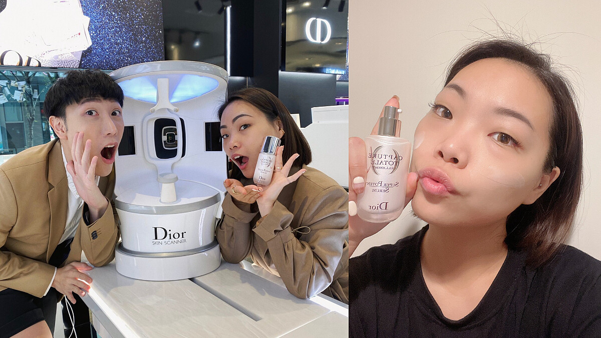 Youtuber見習網美小吳和Yoyo再也離不開的精華液！肌膚實測變好竟然是真的，7天後又嫩又透亮！DIOR逆時能量系列讓人徹底愛上～