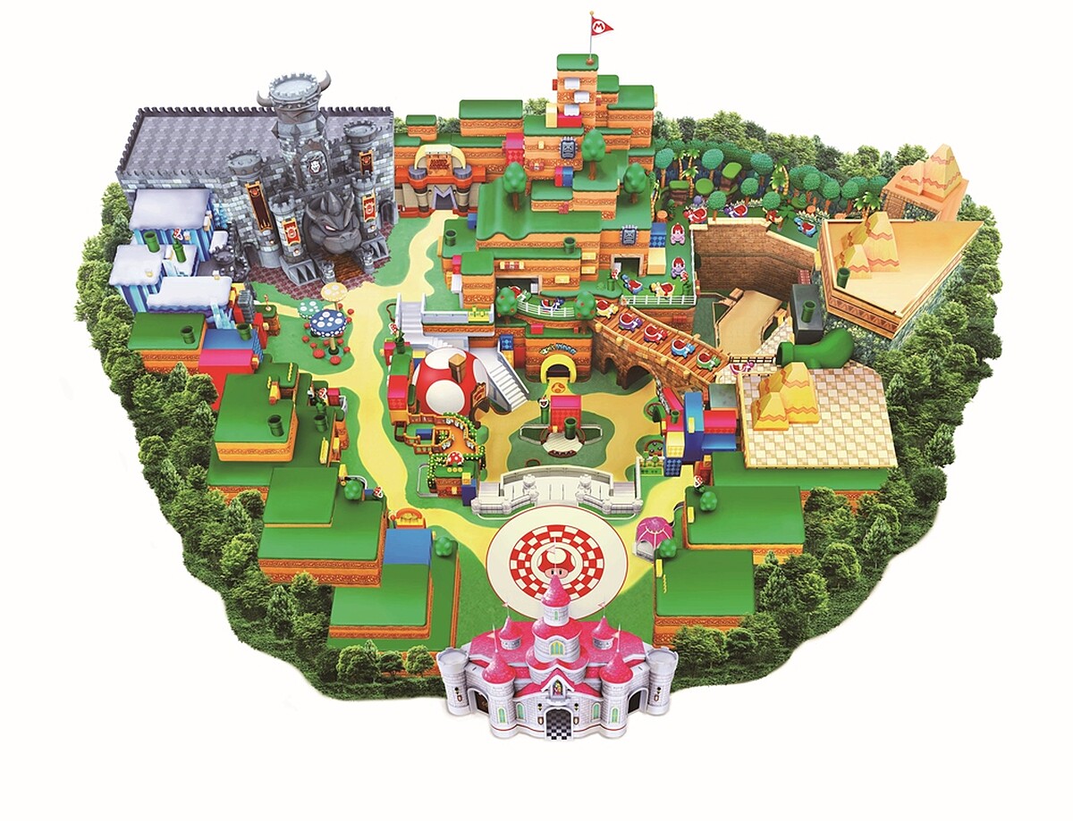「超級任天堂世界Super Nintendo World」園區圖，Photo／日本環球影城 &copy;Nintendo