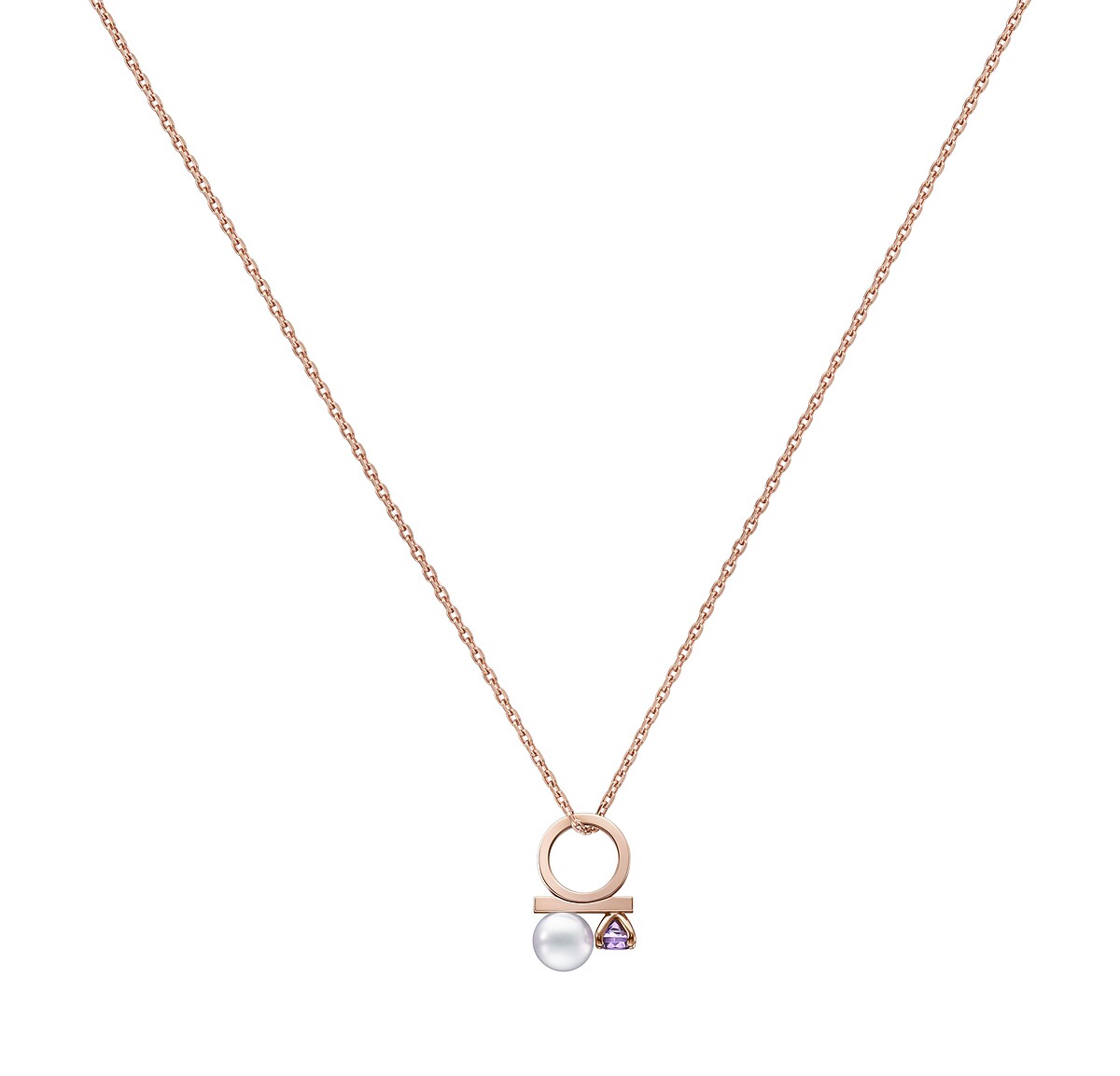 TASAKI&rdquo;Petit&rdquo; Balance Class Charm系列紫水晶項鍊