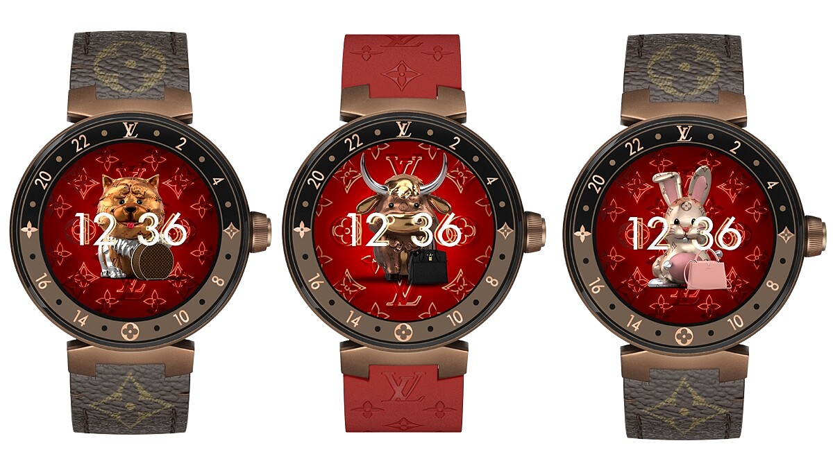 Louis Vuitton智能錶Tambour Horizon新面盤！十二生肖結合經典Monogram圖騰、LV 包款、還有超萌音效