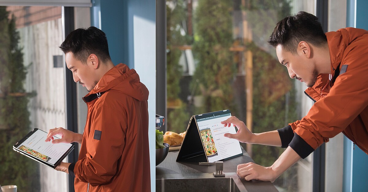 3：2的螢幕設計，讓網頁瀏灠篇幅多出約20% (相較於16:9的螢幕)，更完整地呈現出網頁資訊。 