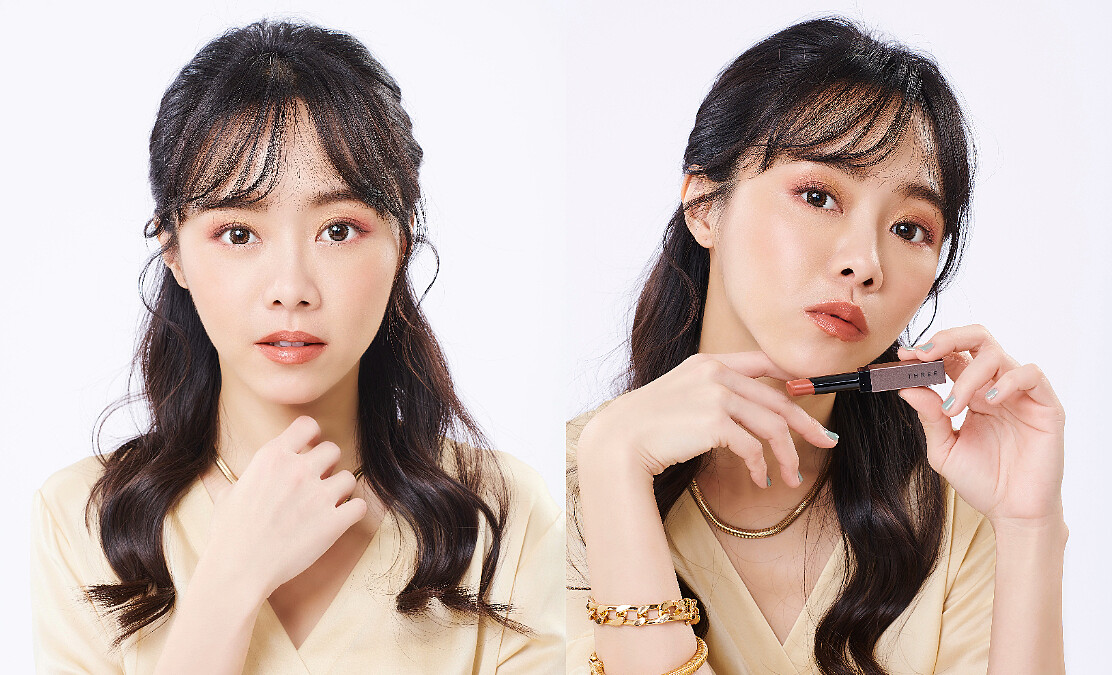 米色連身洋裝∕Uniqlo