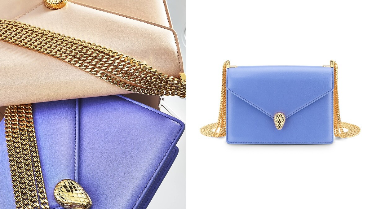 BVLGARI Serpenti Forever Multichain小牛皮肩背包，NT77,200