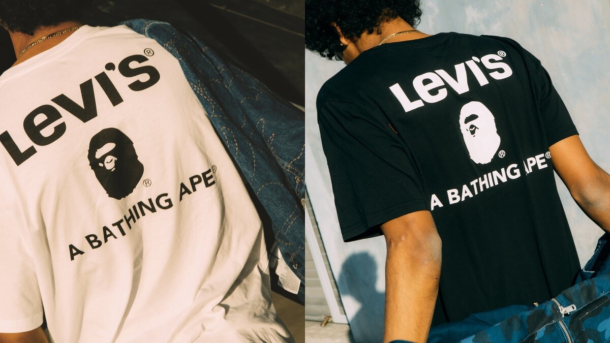 Levi&rsquo;s X BAPE聯名Logo T
