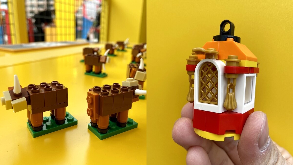 樂高迷你牛、新春小燈籠