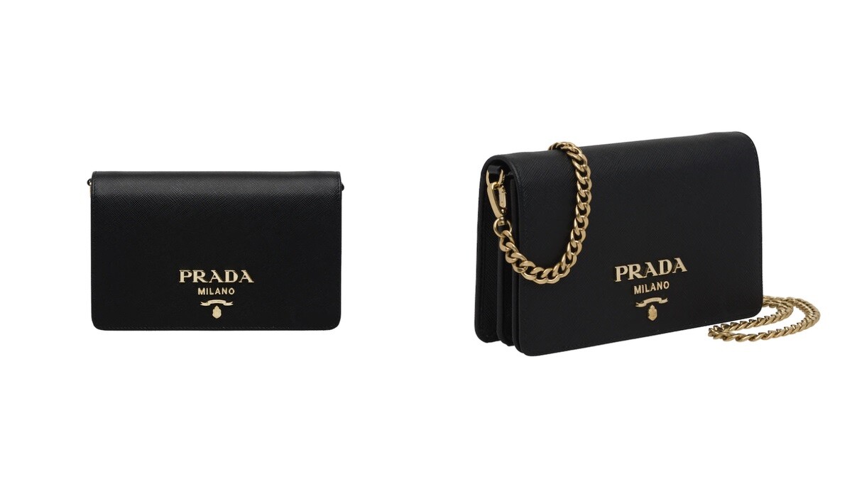 Prada經典鍊帶包，NT43,000