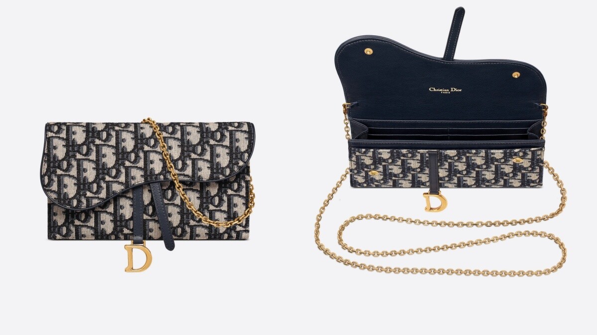 Dior馬鞍鍊帶包，NT40,500