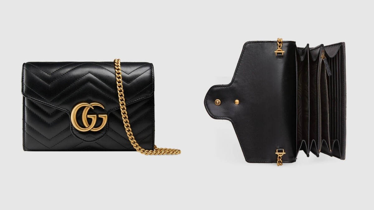 Gucci GG Marmont鍊帶包，NT52,800
