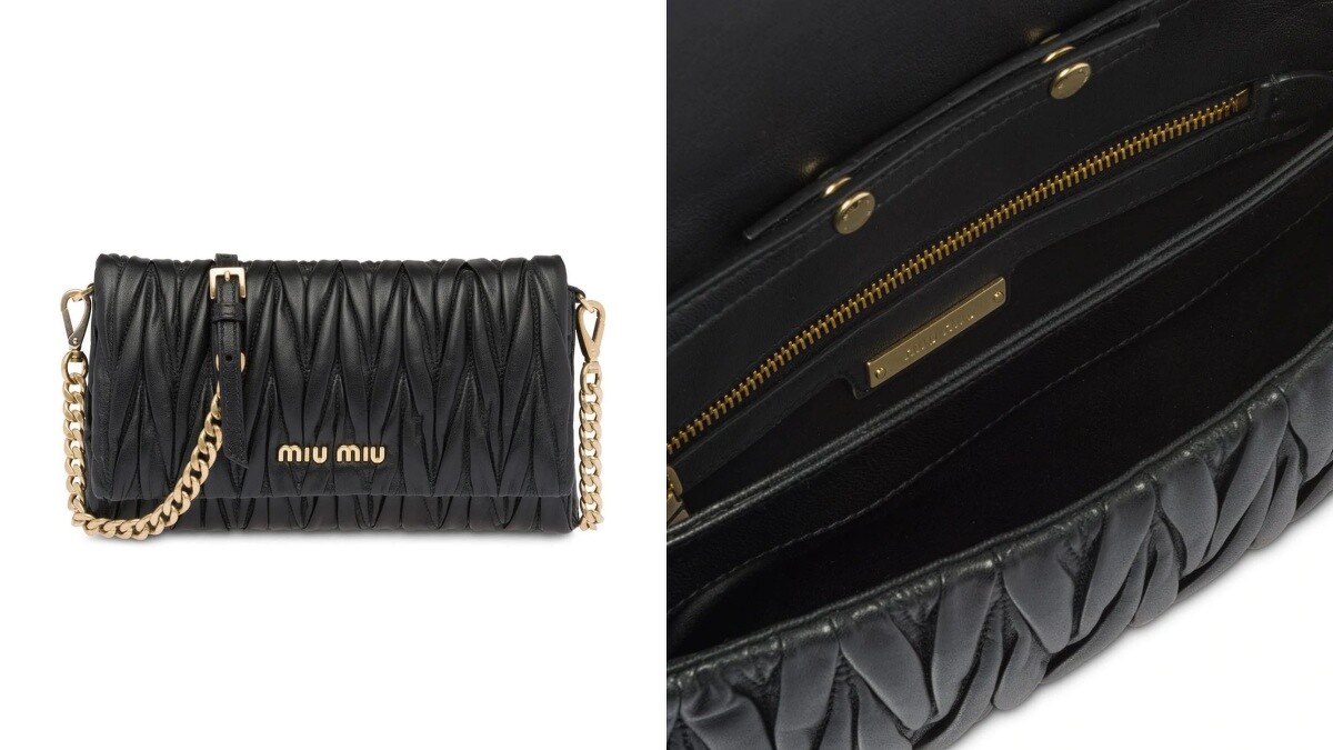 Miu Miu抓皺鍊帶包