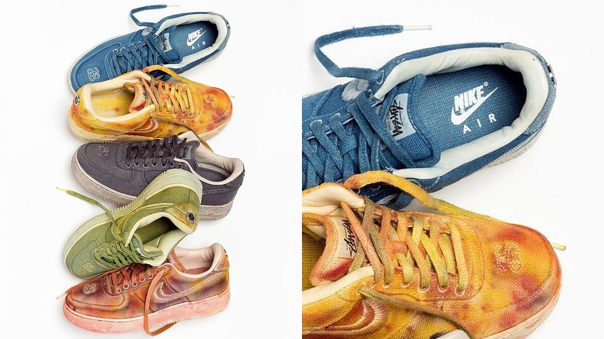 Stüssy X Nike聯名系列再一波！手工紮染明星球鞋AF1每一雙都不同，開賣日期這邊看