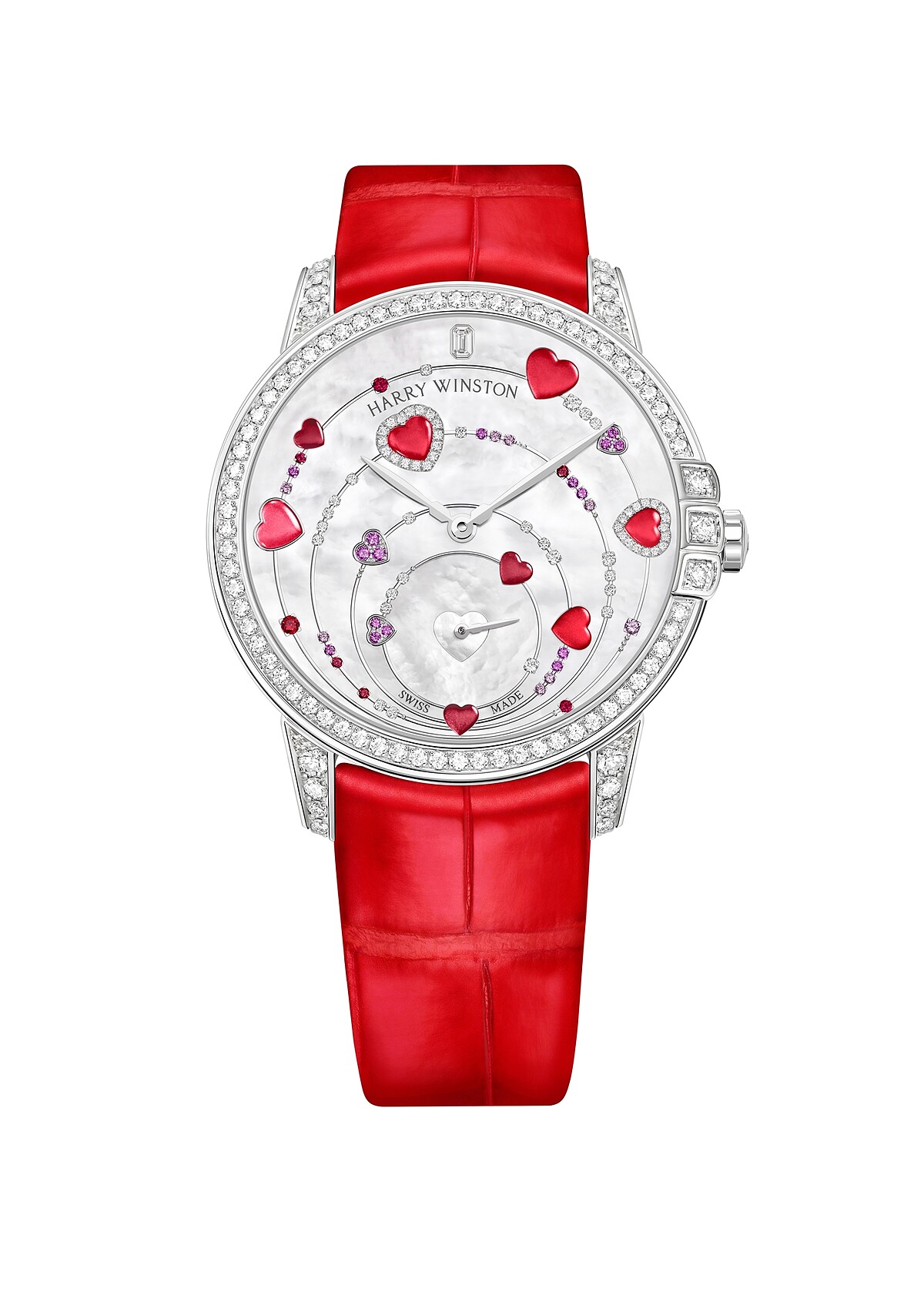 海瑞溫斯頓Midnight系列Valentine&rsquo;s Dance白金款腕錶