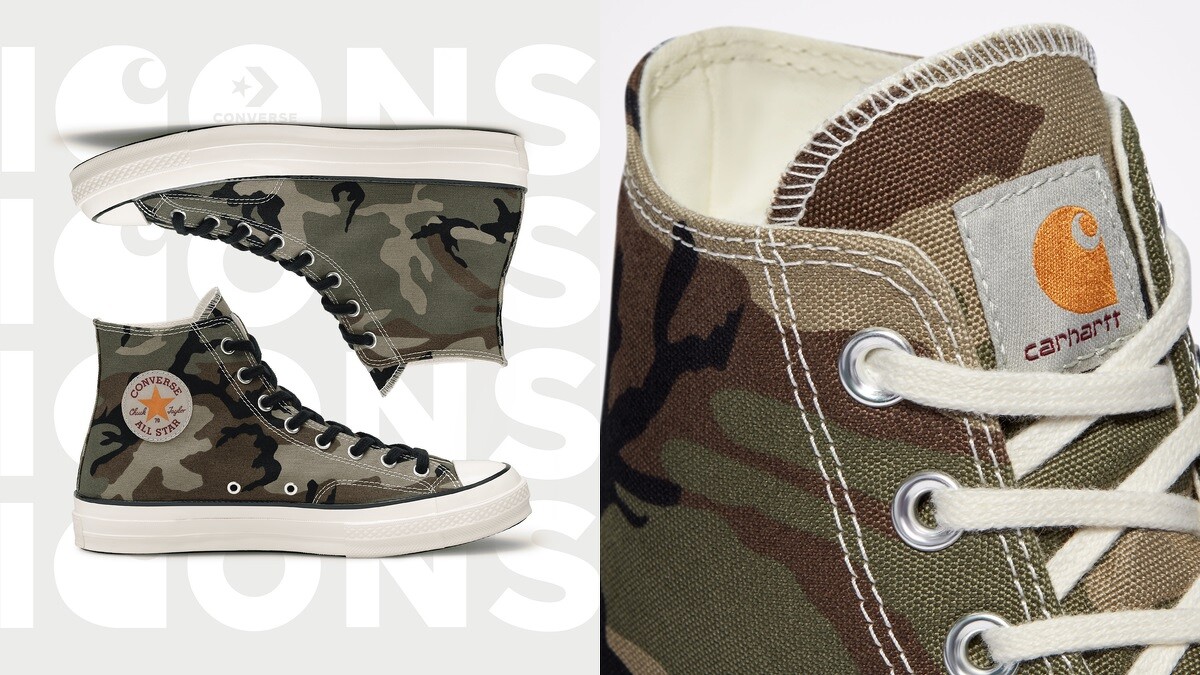 Converse x Carhartt WIP聯名系列 迷彩印花