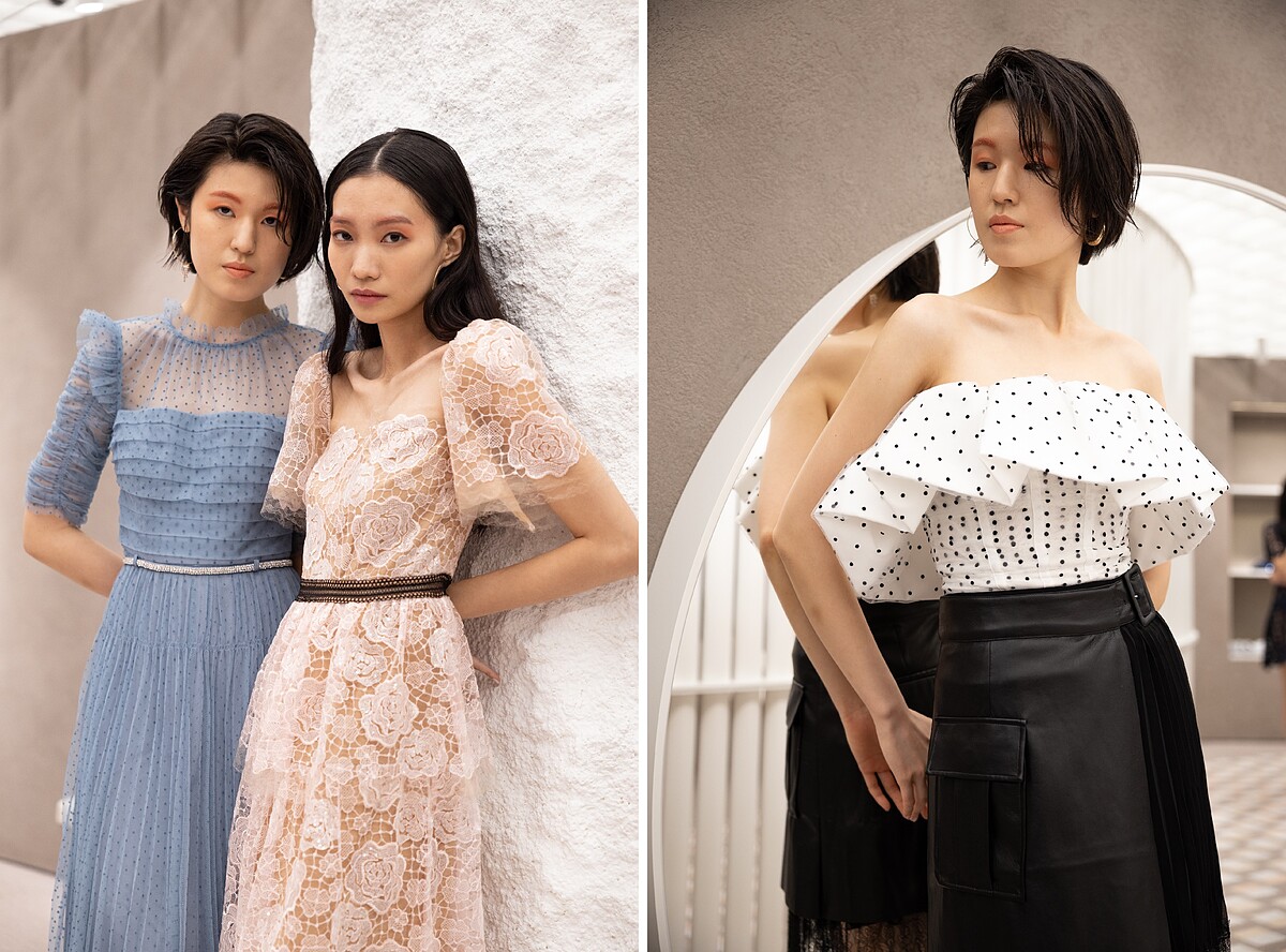 精選細膩上乘的蕾絲網紗布料,透過設計師的創意巧思,變化出優雅、柔美、夢幻、個性甚至是帥氣的豐富女性特質