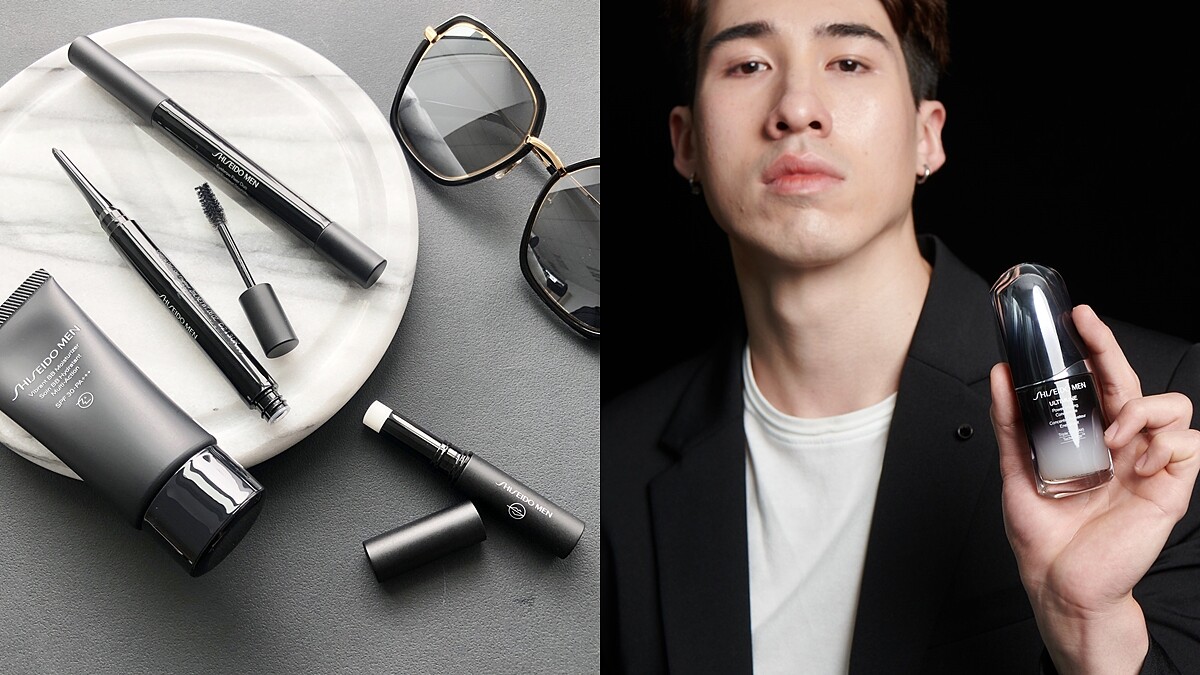 資生堂2021首度推出男性彩妝保養！SHISEIDO MEN男人極致系列專為都會型男打造，連小紅瓶都變成小黑瓶 