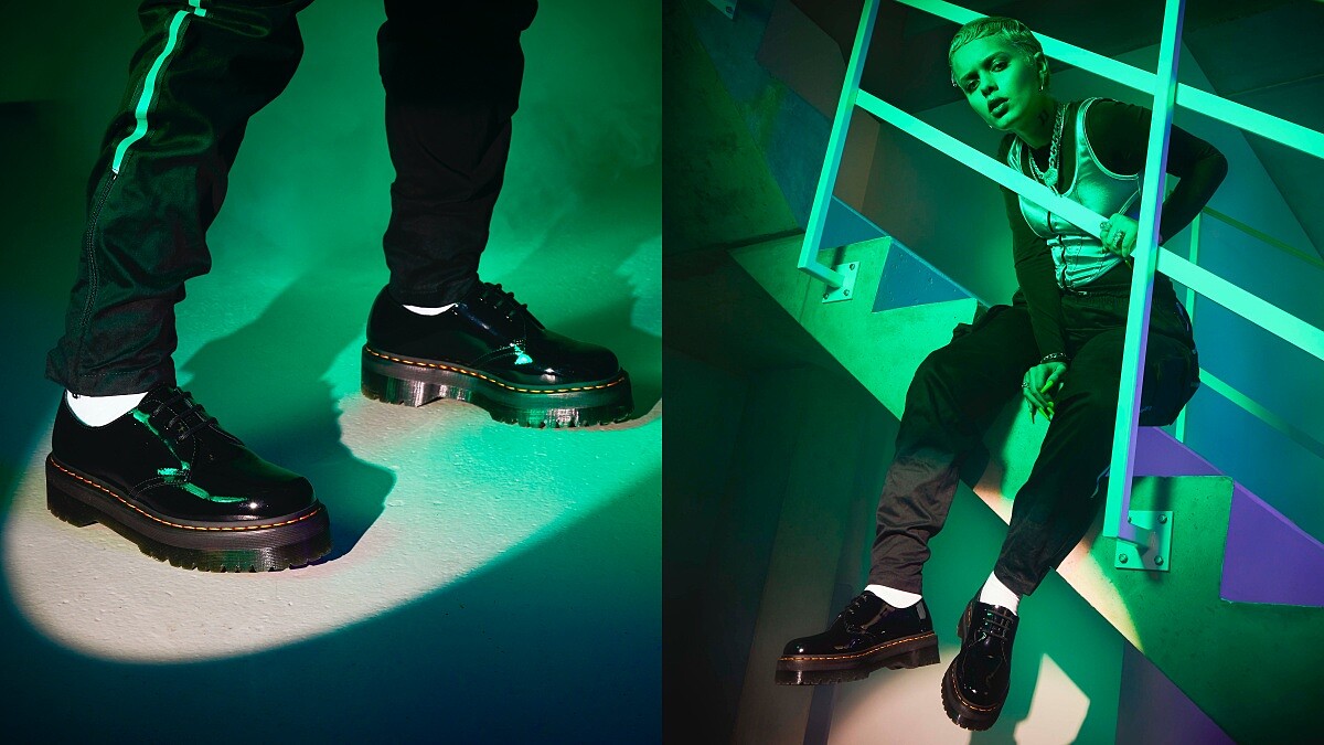 Dr. Martens低筒馬汀鞋推出進化版！時髦黑白色、兩倍厚底設計，嬌小女孩不能錯過