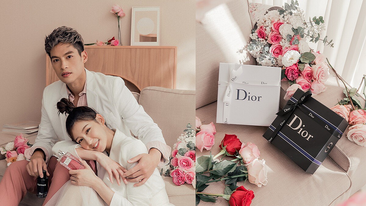 2021情人節，把自己的專屬香氣烙印對方心坎！高顏值夫妻檔趙孟姿+許孟哲用Miss Dior和 DIOR Sauvage譜寫兩人的戀愛故事，香氣迷人、高閃高甜