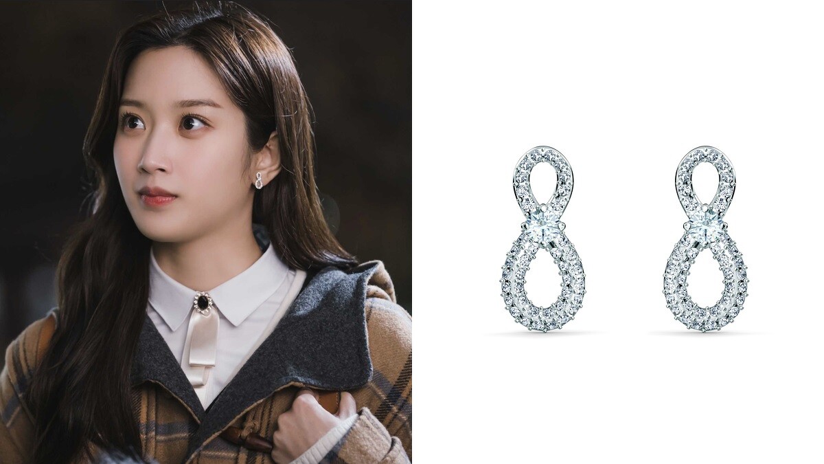 Swarovski 8字型耳環，NT2,490