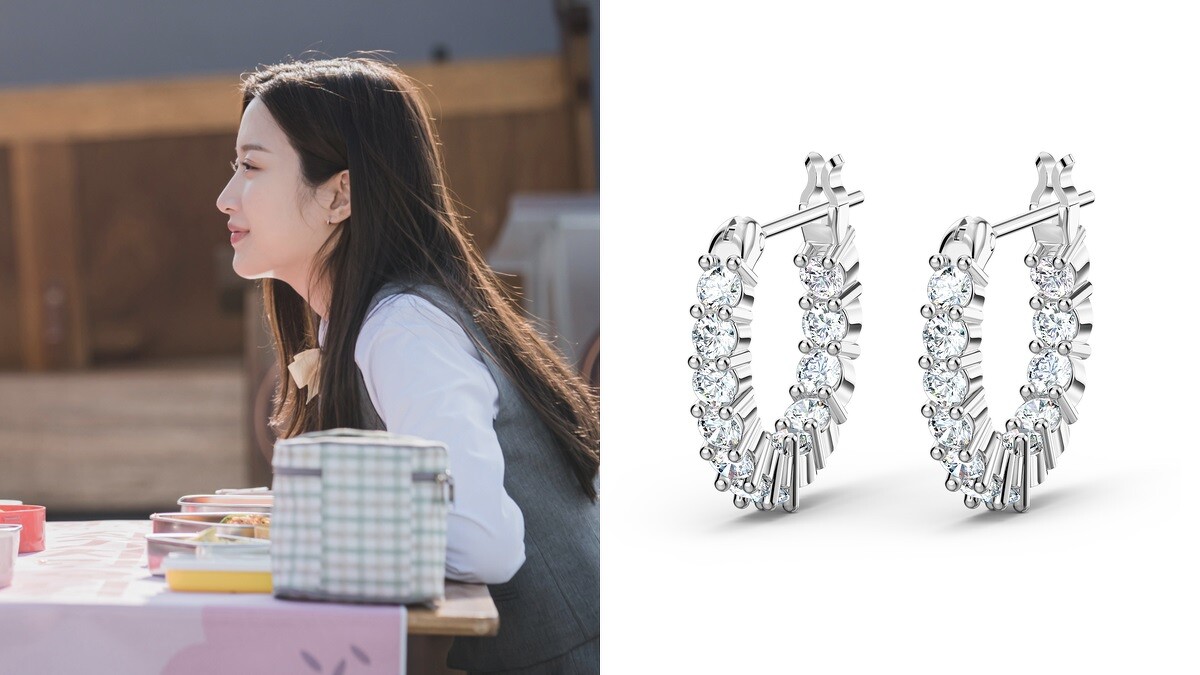 Swarovski穿孔耳環，NT2,990