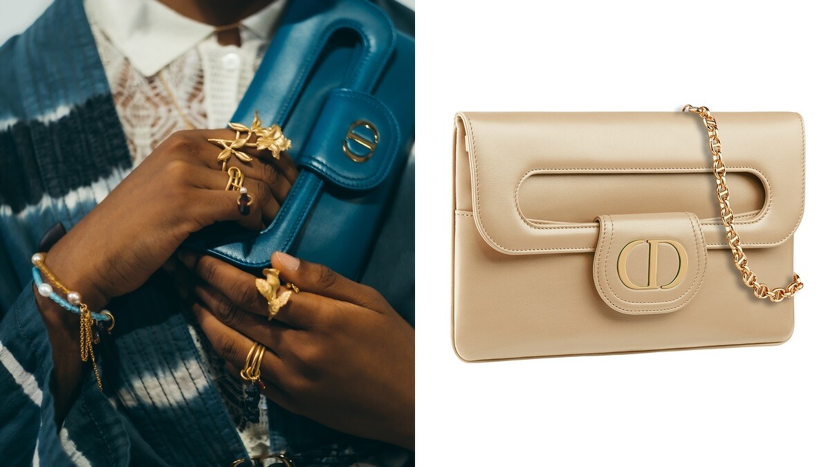 DiorDouble鍊帶手拿包，NT105,000