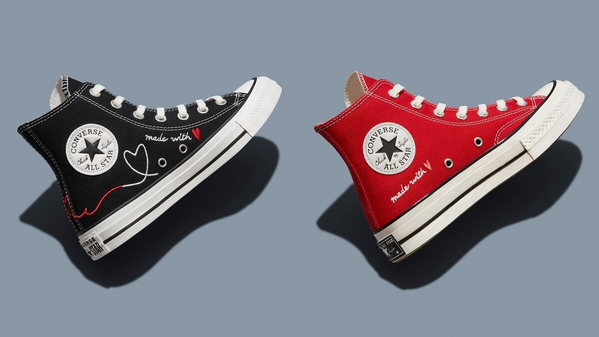 Converse 情人節系列(黑)、(紅)，NT2,680