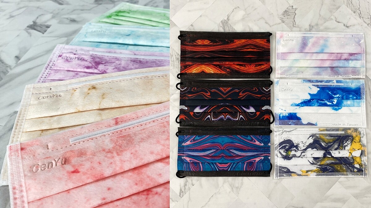 「雲霧花海口罩」美呆！Pinkoi攜手涔宇科技推全新14款花色，潑墨、撞色設計為穿搭加分