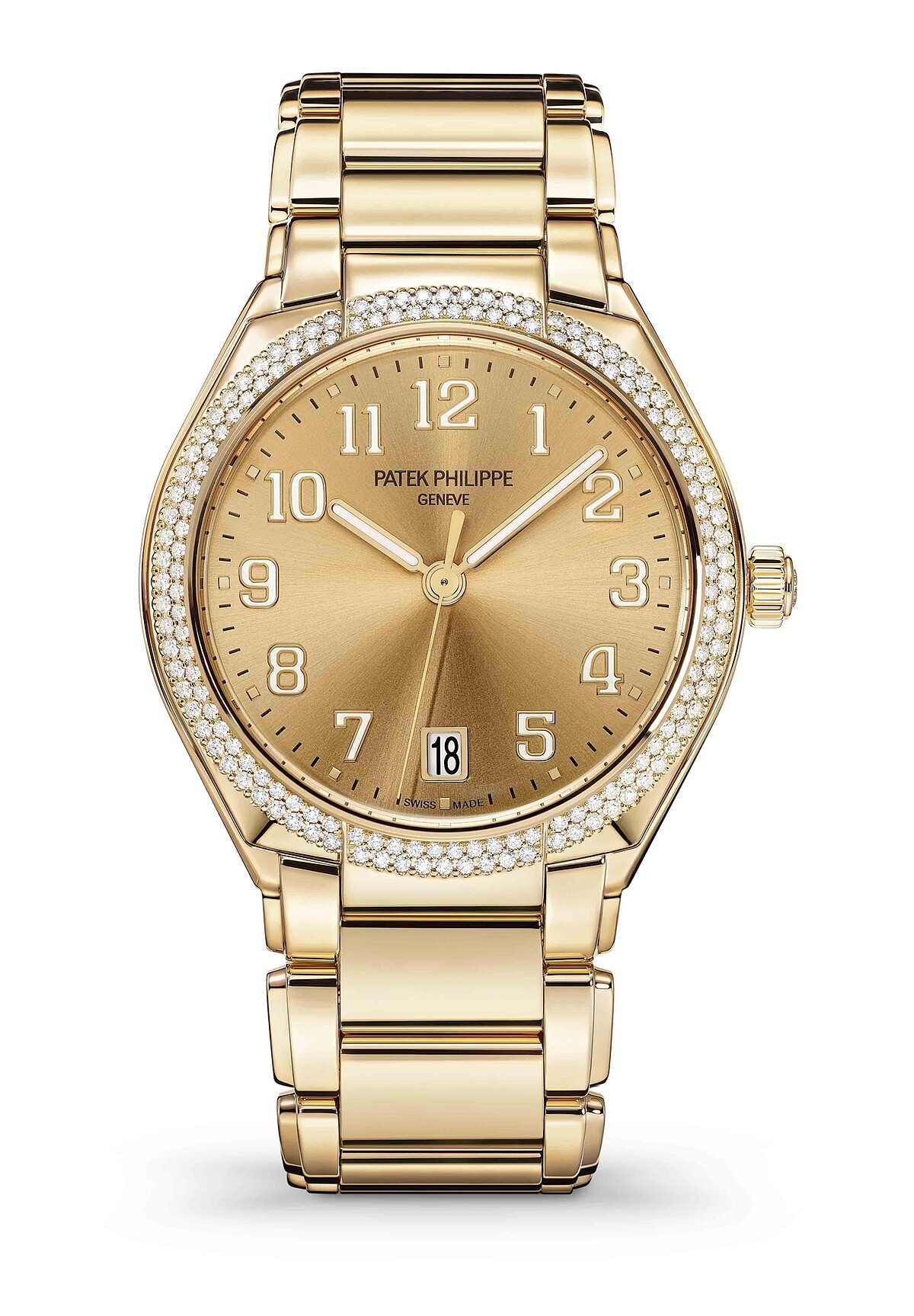 PP百達翡麗Twenty~4系列 2021年新款 玫瑰金材質圓形錶殼面盤自動錶