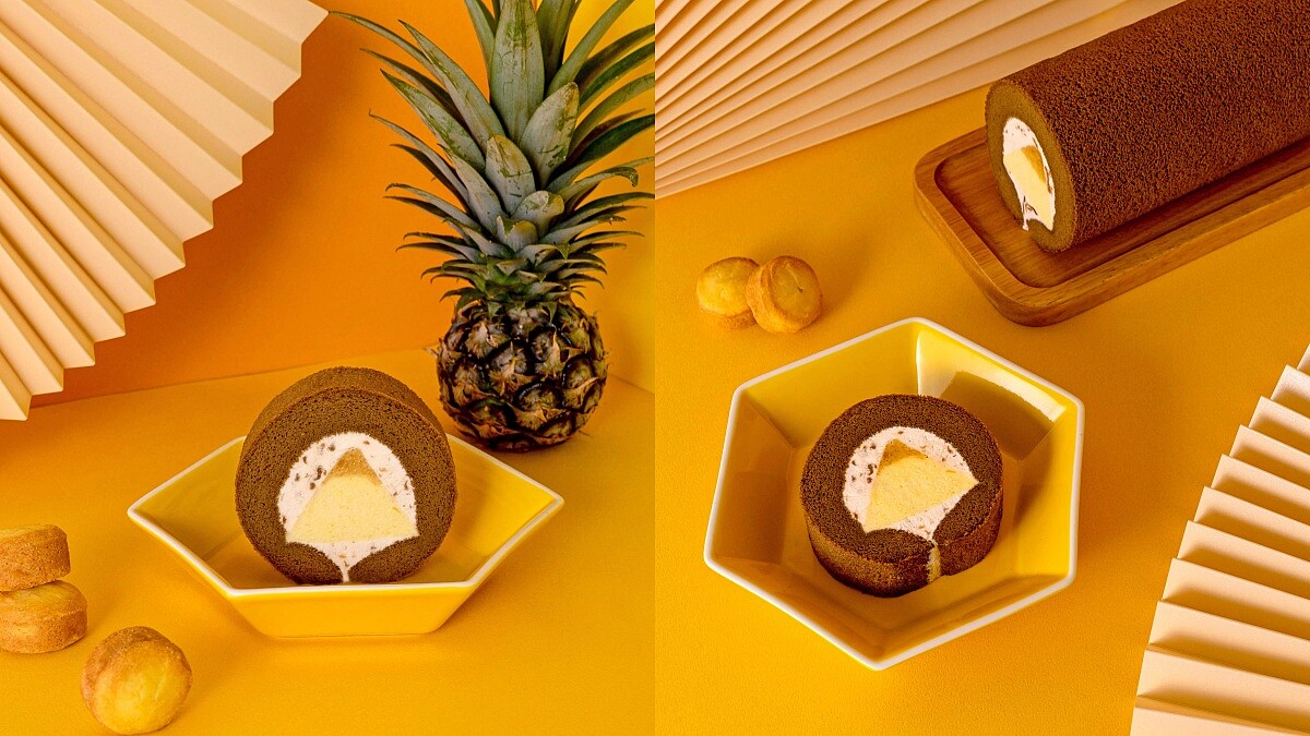 鳳梨酥變生乳捲！金帛手製推冰心鳳梨酥生乳捲，茶香蛋糕加入酒漬龍眼乾台灣味十足