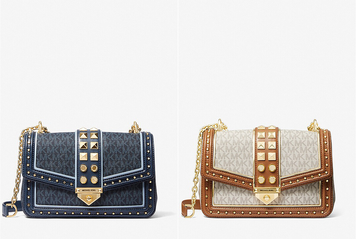 SoHo Large Studded Logo Shoulder Bag,售價NT$19,400