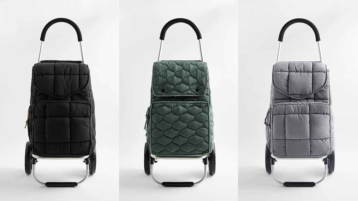 上街買菜也能很時髦！Zara推出摺疊式購物車，2種車型、可以擴大…台灣就能買到