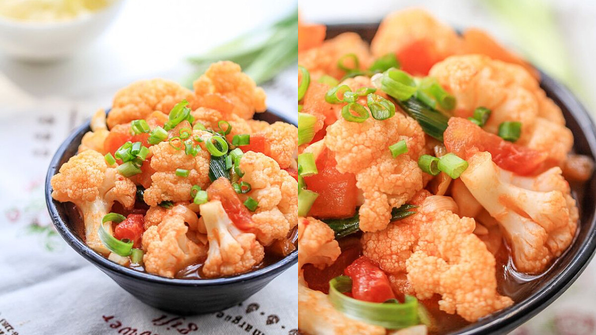 低脂低卡的茄汁花椰菜食譜來了！做法簡單，零基礎一學就會喔！