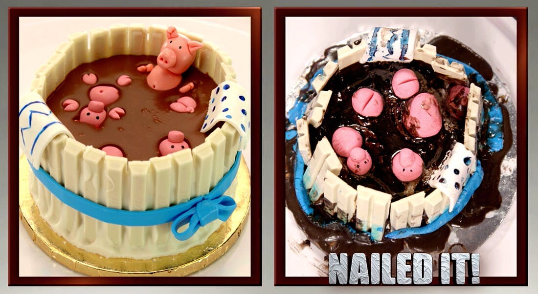 左為示範作品，右為參賽者作品