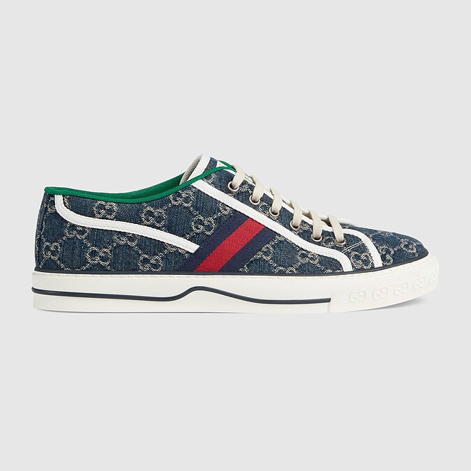 Gucci Tennis 1977男士丹寧低筒球鞋，售價NT$24,600