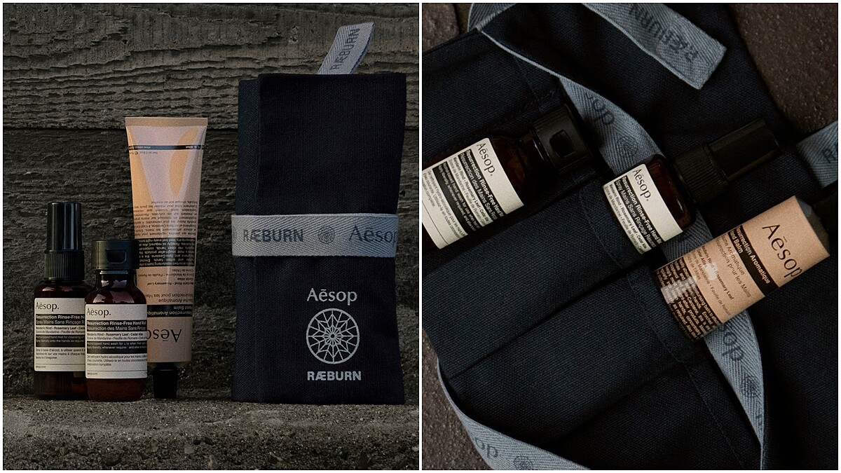 Aesop &amp;amp; RÆBURN合作推出「探險家隨行組」三款手部產品加上文青風收納包，CP值超高～簡直買到賺到