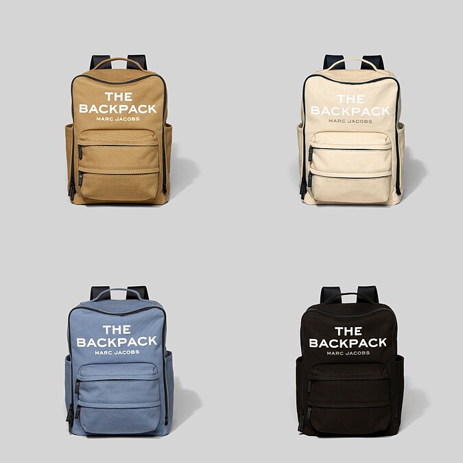 Marc Jacob The Backpack積木後背包(黑/奶油白/海洋藍/卡其褐),售價NT$10,900
