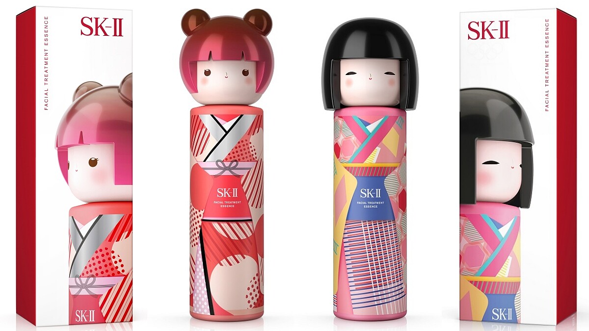SK-II 2021青春露春日娃娃和服限定版(左為紅和服、右為粉紅和服)
