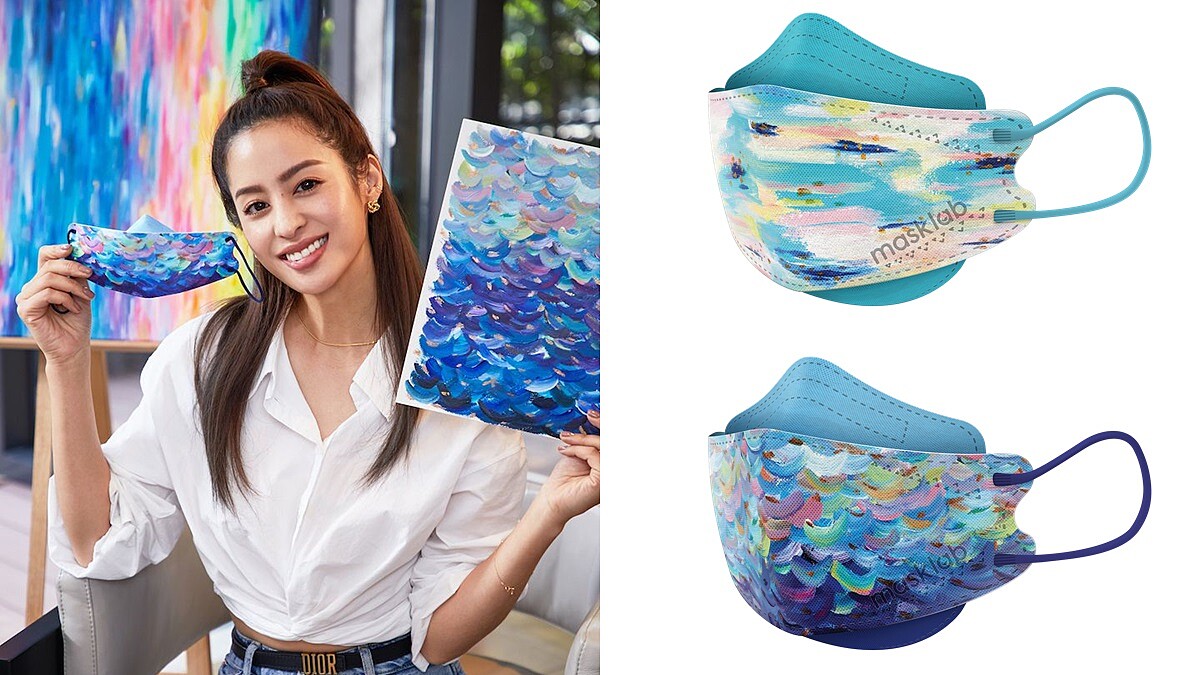 masklab韓式立體口罩有新款了！攜手莫允雯推出公益系列，3款彩繪畫作圖案美度升級
