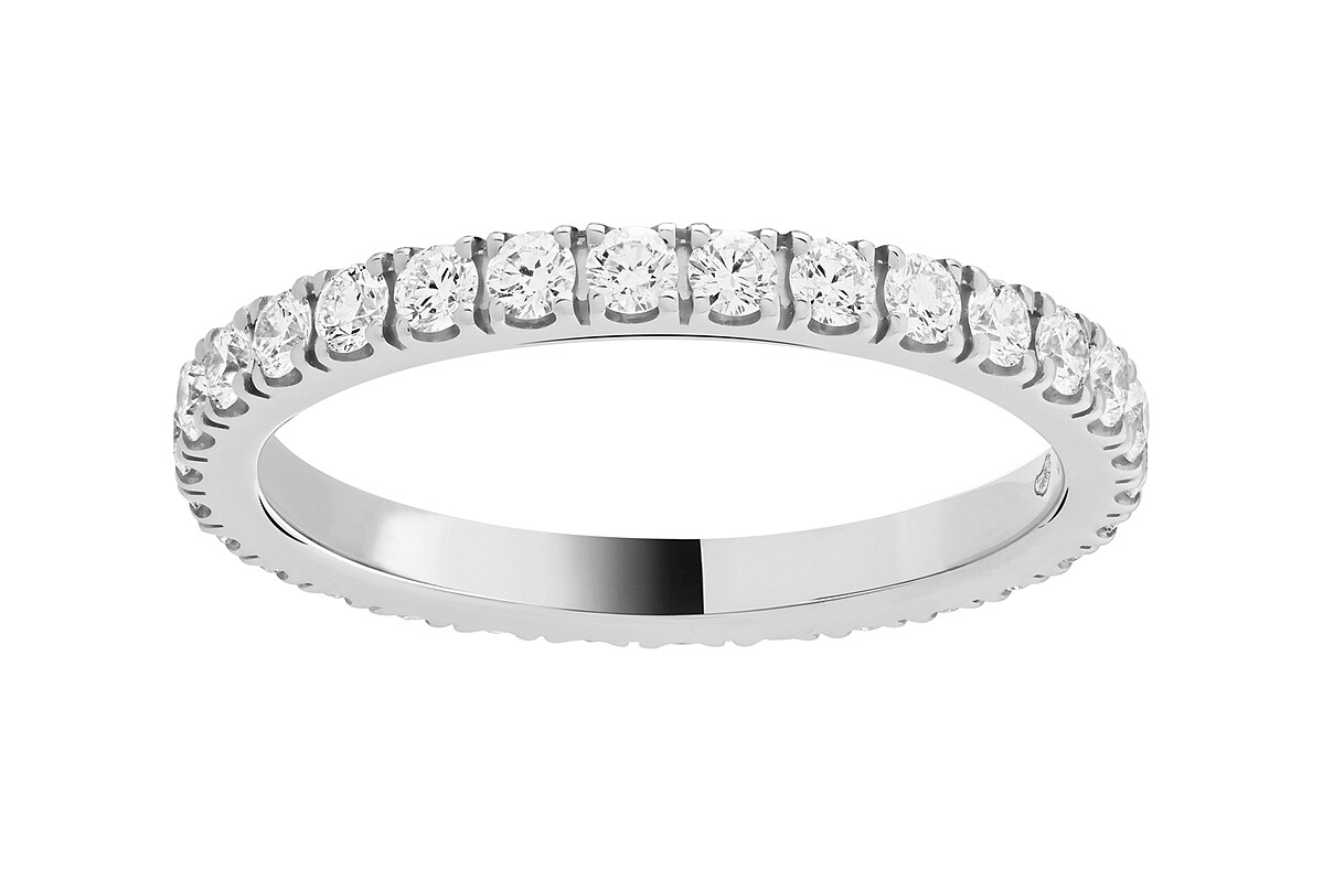 Van Cleef & Arpels - Felicite婚戒(白K金，圓形鑽石，2.1毫米) 售價店洽