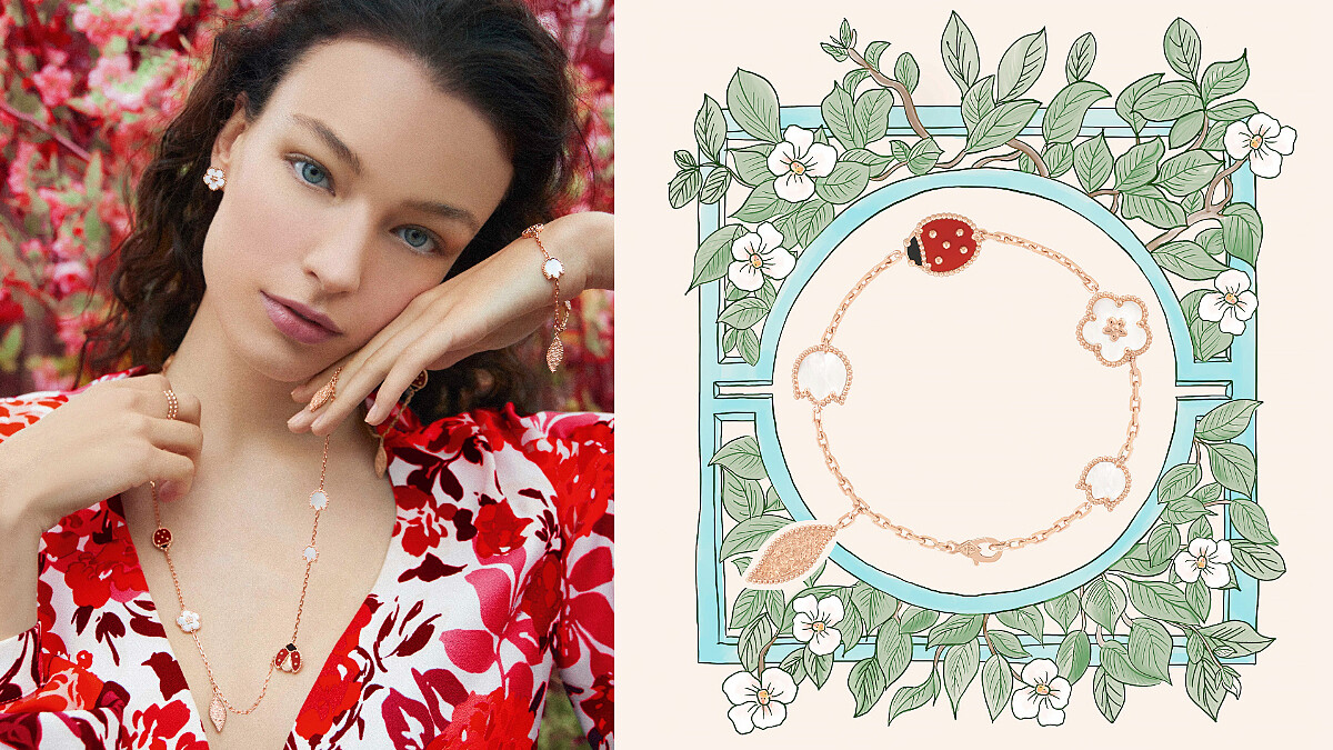 透過藝術家的獨特創意思維，Van Cleef &amp;amp; Arpels梵克雅寶全新珠寶系列Lucky Spring，在春日中更顯自然詩意之美！