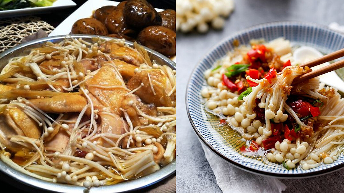 高蛋白低脂完美組合：雞肉金針菇蒸蛋/金針菇蒜炒雞丁/金針菇蒸雞腿食譜來了！