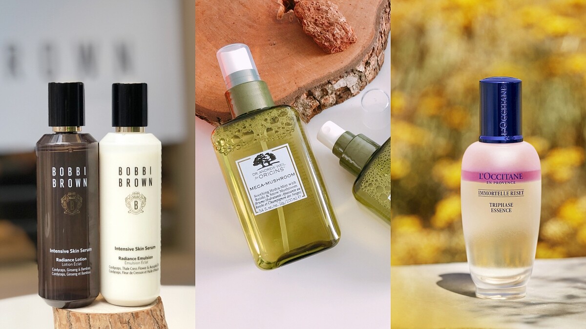 2021養膚級化妝水、噴霧新品推薦!Bobbi Brown蟲草水、歐舒丹星光水、品木宣言靈芝水噴霧,一罐滿足保濕舒緩