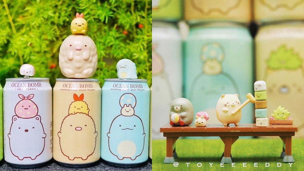 超可愛！Ocean Bomb推全新2款角落小夥伴氣泡水，還有乳酸飲料超萌登場