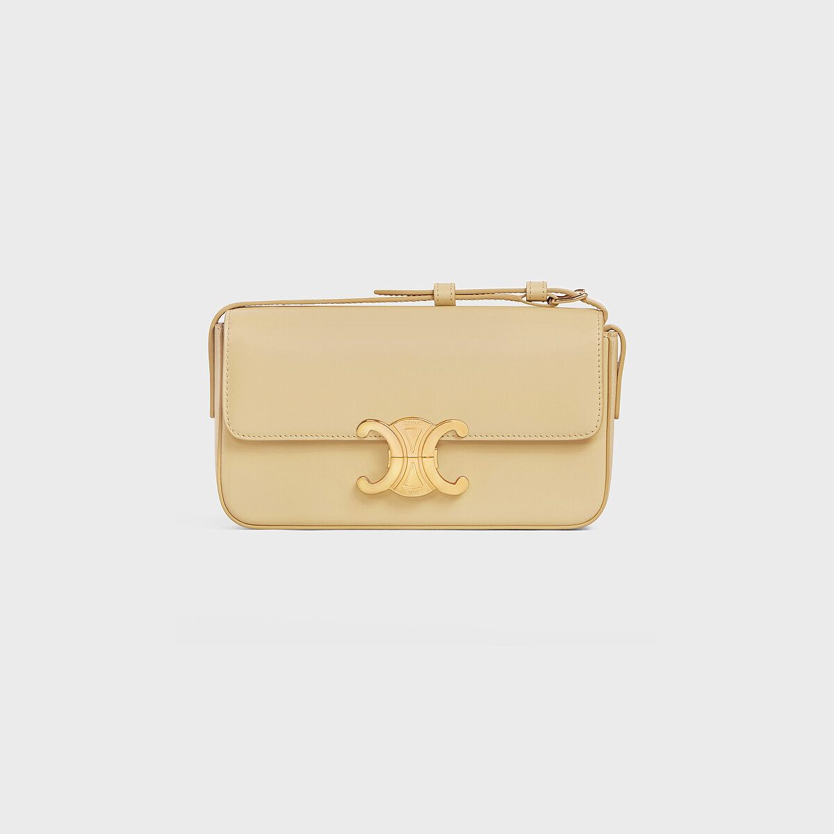  CELINE TRIOMPHE米色小牛皮短背帶肩背包，NT$77,000