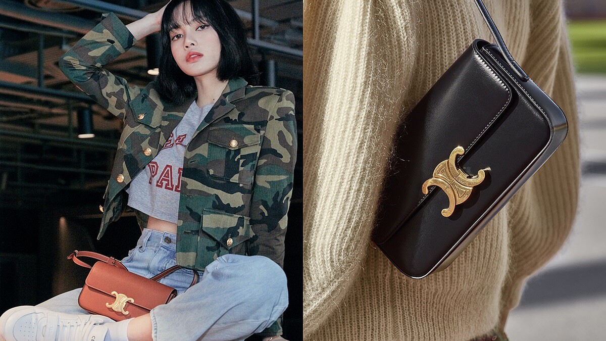 Lisa搶先揹老花腋下包進化版！CELINE Triomphe系列新成員「短肩帶肩背包」，包身更長、售價也變便宜